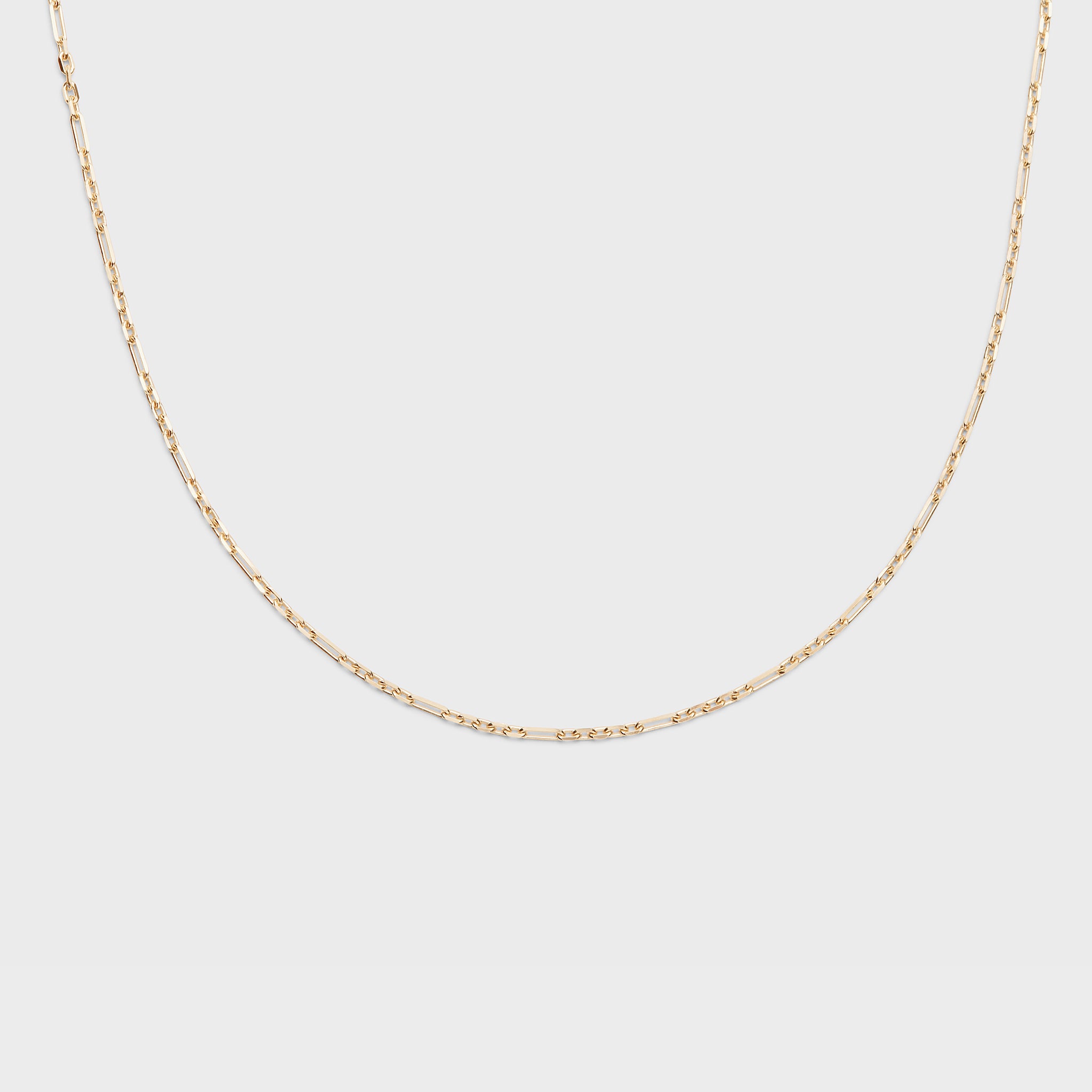 Oro Chain Necklace - The Clear Cut Collection 14K Yellow / 16in
